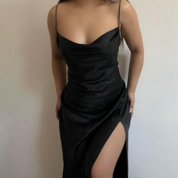 Vintage 90’s 100% Silk Slip Dress Y2K Silk Dress - Picture 13 of 16